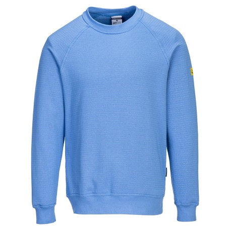 SWEAT SHIRT ANTI STATIQUE ESD  Colour:Bleu Hamilton