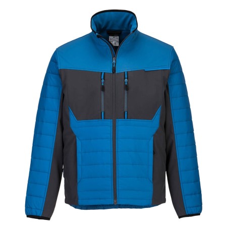 VESTE BI-MATIÈRE WX3 BAFFLE  Colour:Bleu Persan