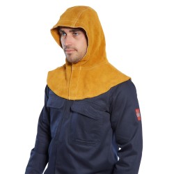 CAGOULE EN CUIR Colour:Bronze