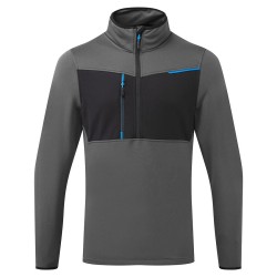 SWEAT SEMI-ZIPPÉ WX3  Colour:Gris Métal