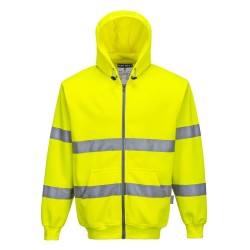 SWEAT ZIP HIVIS À CAPUCHE  Colour:Jaune