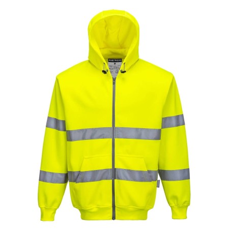 SWEAT ZIP HIVIS À CAPUCHE  Colour:Jaune