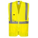 GILET EXECUTIVE HAUTE VISIBILITÉ AVEC POCHE POUR TABLETTE  Colour:Jaune