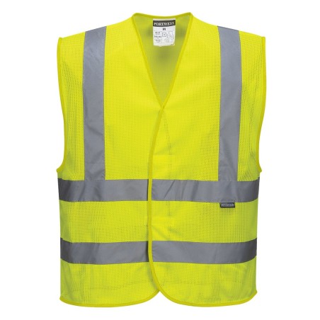 GILET HV MAILLE   Colour:Jaune