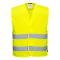 GILET 2 BANDES HI-VIS MESHAIR  Colour:Jaune