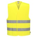 GILET DOUBLE BANDE  Colour:Jaune