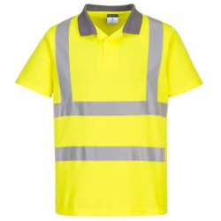 POLO ECO HAUTE VISIBILITÉ (PACK DE 6)   Colour:Jaune