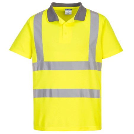 POLO ECO HAUTE VISIBILITÉ (PACK DE 6)   Colour:Jaune