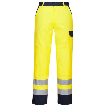 PANTALON DE TRAVAIL HI-VIS BIZFLAME  Colour:Jaune