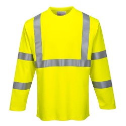 T-SHIRT À MANCHES LONGUES HAUTE VISIBILITÉ FR  Colour:Jaune