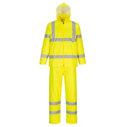 ENSEMBLE DE PLUIE ENROULABLE HAUTE VISIBILITÉ   Colour:Jaune