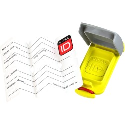 PORTE-BADGE UNIVERSAL FIT ID Colour:Jaune