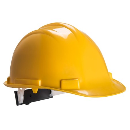 CASQUE DE SÉCURITÉ EXPERTBASE À CRÉMAILLÈRE Colour:Jaune