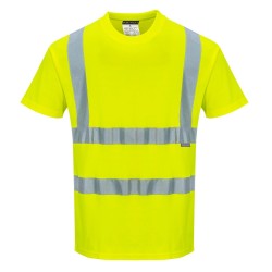 T-SHIRT HI-VIS MC COTON COMFORT  Colour:Jaune