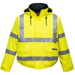 BLOUSON PILOTE HV PLUIE BIZFLAME ANTISTATIQUE ET FLAMME RETARDANT  Colour:Jaune