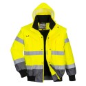 BLOUSON BOMBER  3-EN-1 HAUTE VISIBILITÉ BICOLORE   Colour:Jaune/Gris