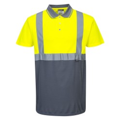 POLO BICOLORE   Colour:Jaune/Gris