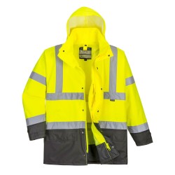 PARKA BICOLORE EXECUTIVE 5-EN-1   Colour:Jaune/Gris