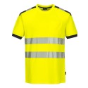 T-SHIRT HV PW3  Colour:Jaune/Gris