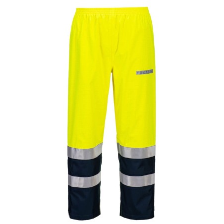 PANTALON BIZFLAME RAIN+ HI-VIS ARC  Colour:Jaune/Marine