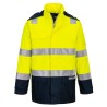 VESTE DE PLUIE BIZFLAME RAIN+ HI-VIS LIGHT ARC   Colour:Jaune/Marine