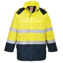 PARKA BIZFLAME RAIN+ HI-VIS ARC  Colour:Jaune/Marine