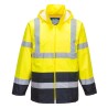 VESTE DE PLUIE HI-VIS BICOLORE   Colour:Jaune/Marine