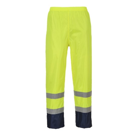 PANTALON DE PLUIE HI-VIS BICOLORE  Colour:Jaune/Marine