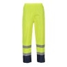 PANTALON DE PLUIE HI-VIS BICOLORE  Colour:Jaune/Marine