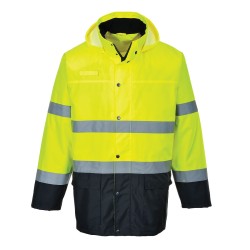 VESTE DE PLUIE HV BICOLORE  Colour:Jaune/Marine