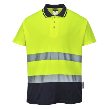 POLO COTON COMFORT   Colour:Jaune/Marine