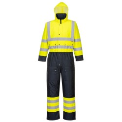 COMBINAISON CONTRAST HI-VIS MATELASSÉE  Colour:Jaune/Marine