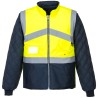 GILET HIVIS BICOLORE REVERSIBLE   Colour:Jaune/Marine