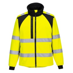 VESTE SOFTSHELL HAUTE VISIBILITÉ ECO WX2 (2 COUCHES)  Colour:Jaune/Noir