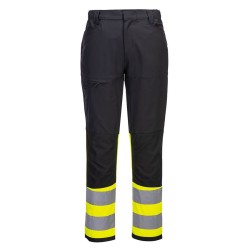 PANTALON DE TRAVAIL STRETCH HV CLASSE 1 ECO WX2  Colour:Jaune/Noir