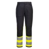 PANTALON DE TRAVAIL STRETCH HV CLASSE 1 ECO WX2  Colour:Jaune/Noir