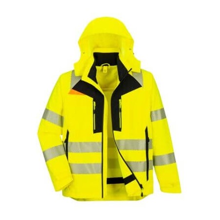 PARKA 4 EN 1 DX4 HI-VIS  Colour:Jaune/Noir