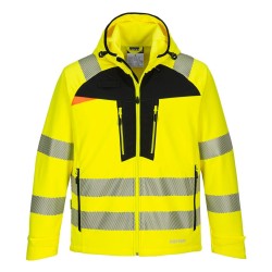 VESTE SOFTSHELL HV DX4  Colour:Jaune/Noir