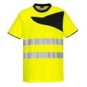 T-SHIRT HAUTE VISIBILITÉ PW2 M/C  Colour:Jaune/Noir