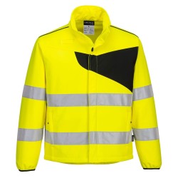 SOFTSHELL HAUTE-VISIBILITÉ PW2 (2C)  Colour:Jaune/Noir