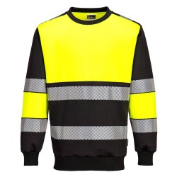 SWEAT-SHIRT PW3 H-VIS CLASS 1  Colour:Jaune/Noir