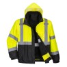 BLOUSON HAUTE VISIBILITÉ PREMIUM 3 EN 1   Colour:Jaune/Noir