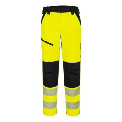 PANTALON STRETCH HV FEMME PW3  Colour:Jaune/Noir