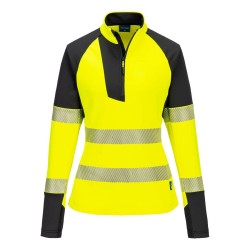 SWEATSHIRT ZIPPÉ HV POUR FEMME PW3  Colour:Jaune/Noir