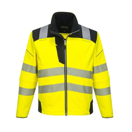 SOFTSHELL HAUTE-VISIBILITÉ PW3   Colour:Jaune/Noir