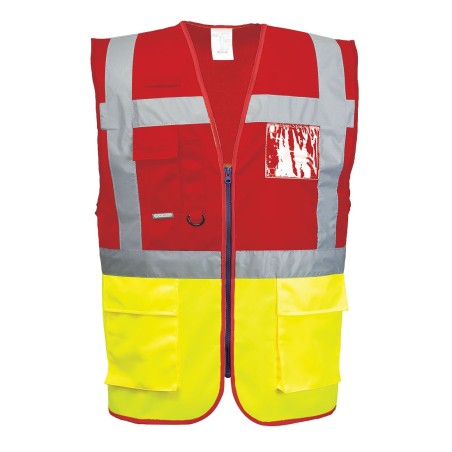 GILET EXECUTIVE PARIS HI-VIS BICOLORE   Colour:Jaune/Rouge