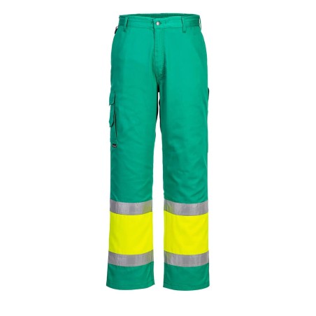 PANTALON COMBAT HI-VIS BICOLORE  Colour:Jaune/Théal