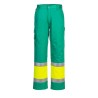 PANTALON COMBAT HI-VIS BICOLORE  Colour:Jaune/Théal