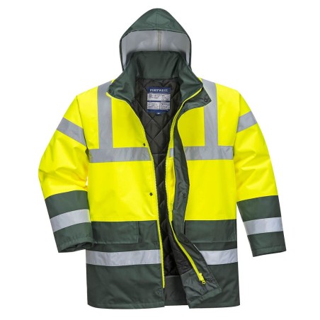 PARKA HV BICOLORE   Colour:Jaune/Vert