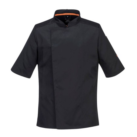 VESTE DE CUISINE MANCHES LONGUES STRETCH MESH AIR PRO  Colour:Noir